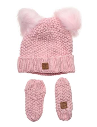 Adorable Set Inf Accessories Headwear Hats Beanies Lyserød Kombi