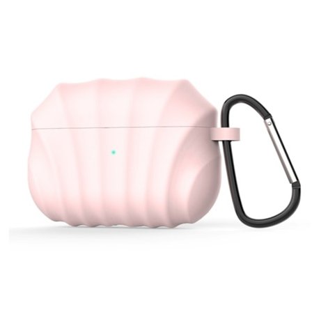 Silikonskal med krok till Airpods Pro, Rosa