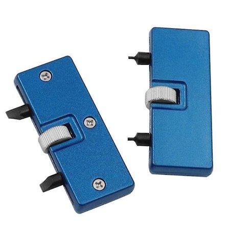 Uråpner for klokke med justerbare herdede pinner for enkel bruk på vanntette kasser (blå) (2 stk)