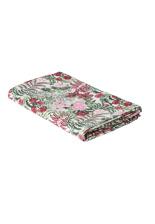 Åhléns Home Bordsduk FLORETTE 145x250 cm Bordstextil Grön ONESIZE