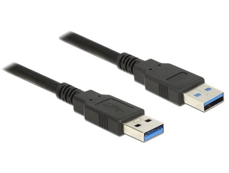 Delock USB-kabel - USB-type A til USB-type A - 1 m