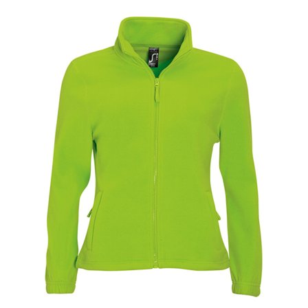 SOLS Dame/dame North Full Zip Fleecejakke Lime