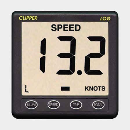 Repeater display for log instrument NASA Marine Instruments Repeater Clipper Log