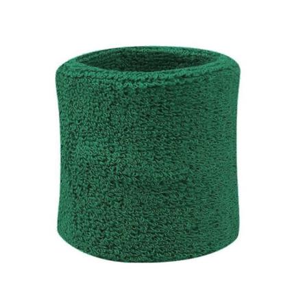 Svettband - Vristband - Korta [8cm] - Dubbelpack - Grön Grön One Size