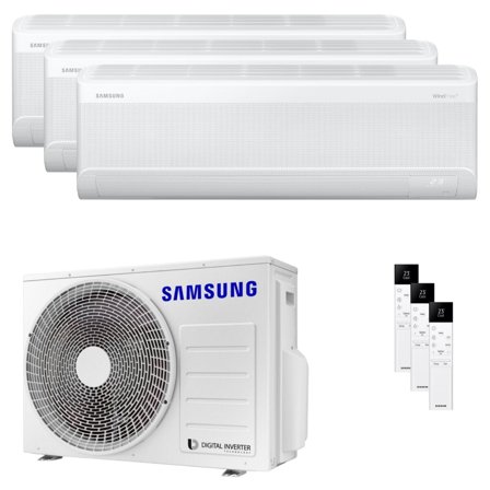 Condizionatore Samsung Windfree Elite S2 trial split 9000+9000+9000 BTU inverter A++ wifi unità esterna 5.2 kW