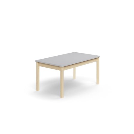 Table DECIBEL, 1200x700x590 mm, noise reducing high pressure laminate, birch/grey