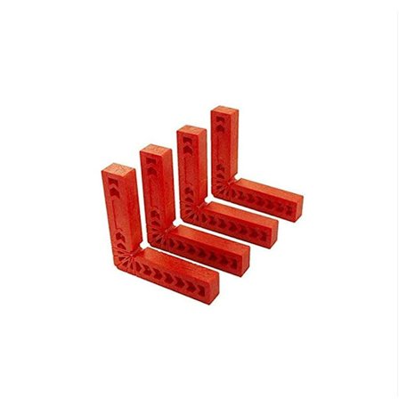 Sett med 4 Posisjoneringsplater 90 Grader L-Type Høyre Vinkelklemmer