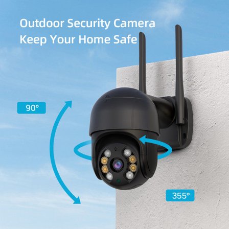 IC Hoseu Övervakningskamera med 2 antenner Wi-Fi Full-HD Regn