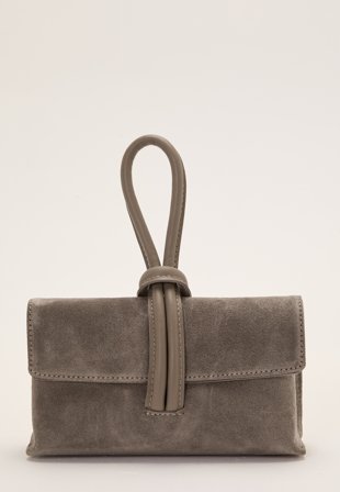 Latalia - Barletta Small Suede Bag - Sc09 Taupe - Kläder - - Bubbleroom
