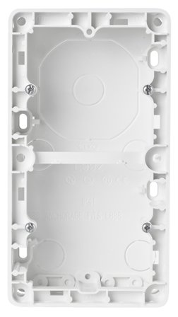 Elko EKO30192 Forhøyningsramme renhvit, apparatdybde 35 mm 2-rom, apparatets høyde 155 mm, Strømbrytere & vegguttak