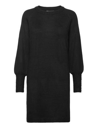 Onlalexis L/S Bead Dress Knt Kort Kjole Svart ONLY