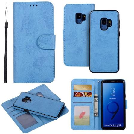 Smart etui med dobbeltfunktion til Samsung Galaxy S9 Ljusblå