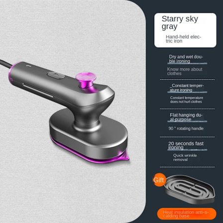 Strygemaskine Dampstrygejern GRÅ UK UK