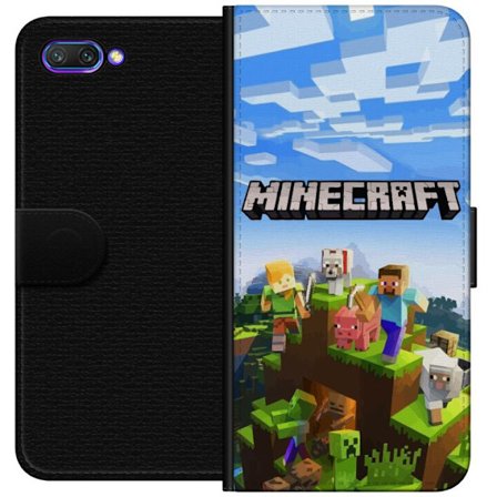 Yhteensopiva Lompakkokotelo Honor Honor 10 Minecraft Creeper lohko pikseli retro peli