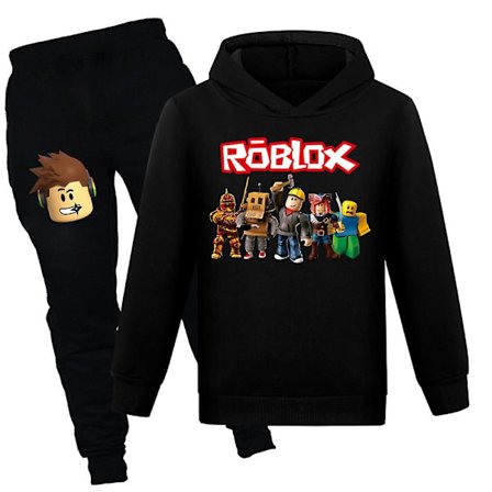 7-14 År Barn Tenåringer Roblox Pullover Hettegensere Joggebukser Antrekk Sett Joggedress Genser Sett Gaver