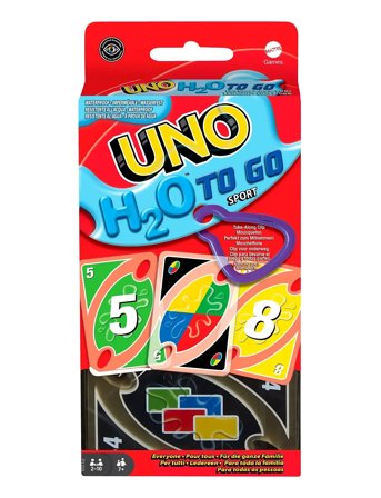 Games Uno H2O To Go Card Game Patterned Mattel Games