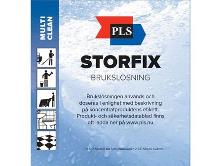 PLS Etikett Storfix 100/fp - Lyreco - Städ och hygien - Luktförbättrare - Sprayer och flaskor