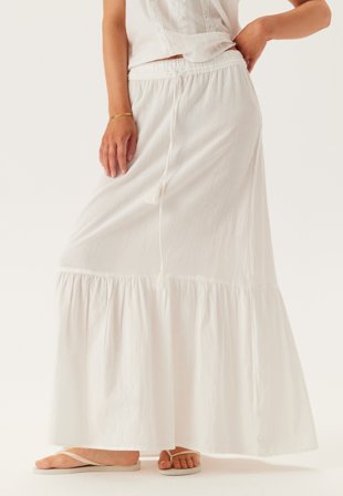 VERO MODA - Vmpretty Hw Maxi Skirt - Snow White - Kläder - - Bubbleroom