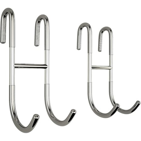 Dusjdor krok, to 304 rustfritt stål krok glass kroker, dusj