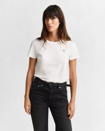 GANT Damen T-Shirt (XXL) Weiß
