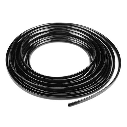 6m/19,7ft Sort Bildørkant Formstøbning Trim Strip Ridsebeskyttelse Dækform (Sort)