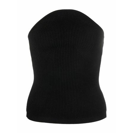 Khaite Sleeveless Tops Sort, Dame