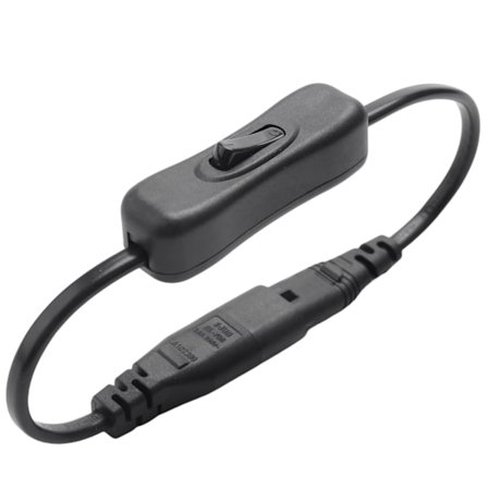 Förlängningssladd, Iec320 C7 till C8 strömadapter förlängningssladd med strömbrytare med "8" Int