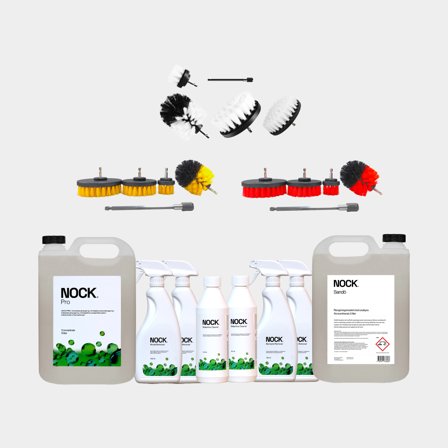 Grand kit d'entretien bateau pour l'automne & le printemps NOCK, bateaux 35 - 50 pieds (mer), avec produit nettoyant antistatique tout usage, 5 litres