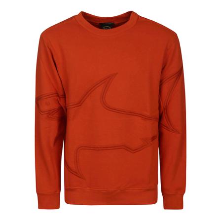 Paul & Shark, Round-neck Knitwear Oranje, Heren, Maat:M,Cotton