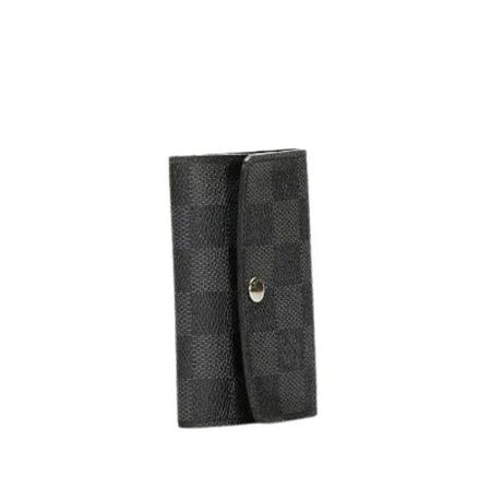 Louis Vuitton Vintage Pre-owned Coated canvas ngleholdere Sort, Dame Vintage Accessories, Størrelse: ONE Size