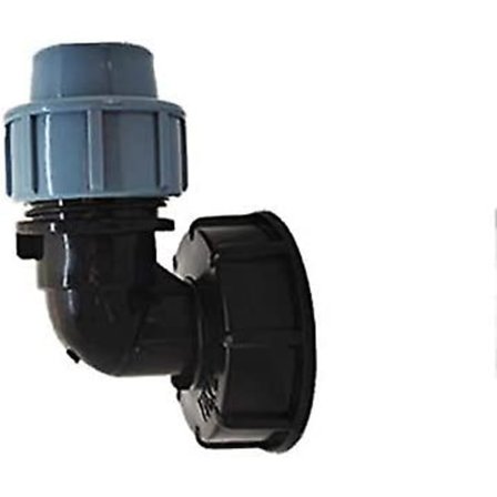 IBC-tankadapter S60x6 IBC-vattentankslanganslutning 25 mm utloppsbåge