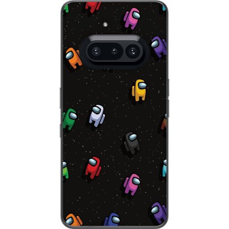 Kompatibelt Mobildeksel til Nothing Nothing Phone (3a) Among Us mønster med fargerike karakterer i rommet, lekent spilltema perfekt for fans av Among