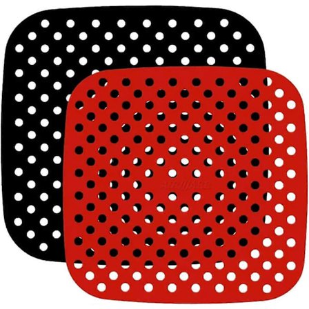 Airfryer Matta, Airfryer Silikon Bakmatta 2 Storlekar Återanvändbar Non-Stick Mikrovågsugn Airfryer Tillbehör