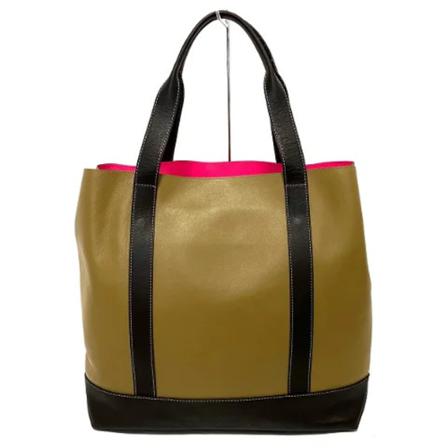 Loewe Pre-owned, Pre-owned Leather totes Beige, Dames, Maat:ONE Size,leer