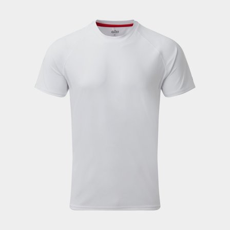 Camiseta UV manga corta Gill UV Tec White, hombre, X-Small