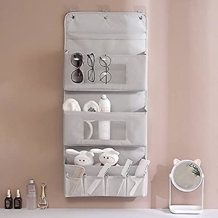 2023 - Håndklæde Ble Legetøj Hængende Sammenklappelig Bøjle Til Skabsdør Eller Væg I Børneværelse, Grå (105x40 Cm)