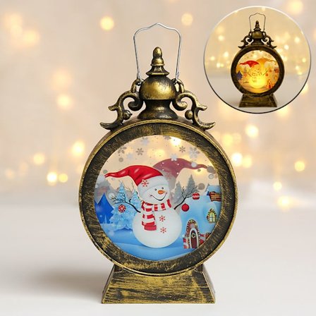 Juldekoration Stormlykta LED Retro Bärbar Lampa Julgåvor Belysning Scenlayout Prydnader