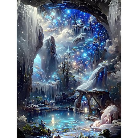 5D Timanttimaalaus Elf World 30x40cm Tyyli 5 (puhdas)