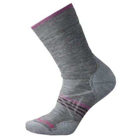 Smartwool Women's PhD Outdoor Medium Crew Socks Women hiking socks Grey L (42-45)