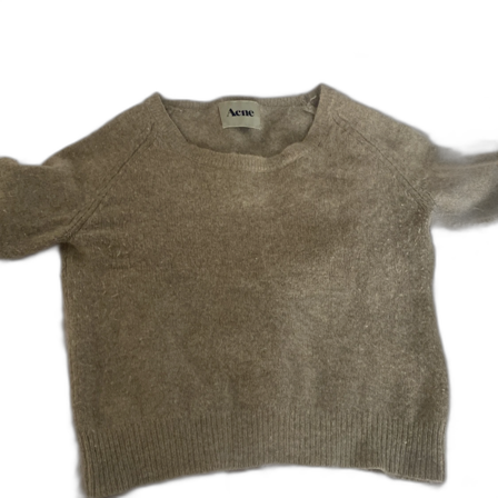 Beige stickad tröja från Acne