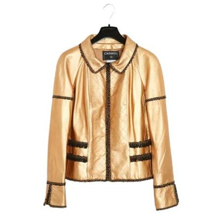 Chanel Vintage - Vintage Jackor - Gul - Dam - Storlek: M, Dam, Storlek: M