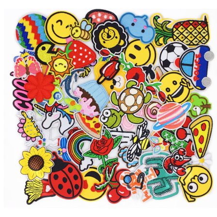 60 Strykejern-på-lapper - Barne- og kategori A stoffstrykejern-på-lapper