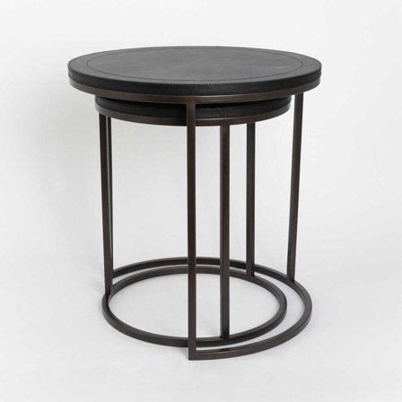 Halvor Bakke Bord Skinn 2stk Sort