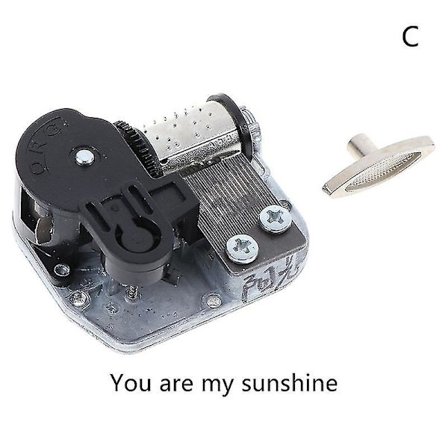 Mekaniskt DIY-musiksnöre Sankyo Musikrörelse + nyckel