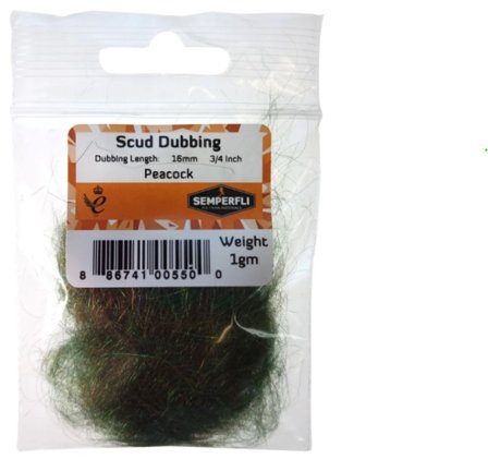 Semperfli Scud Dubbing - Peacock