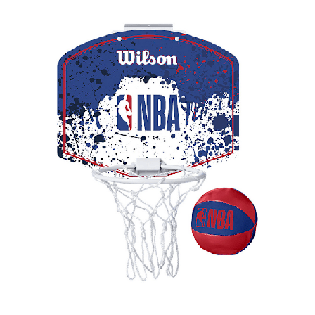 Wilson NBA Mini Basketkorg Set One Size Vit/Blå/Röd