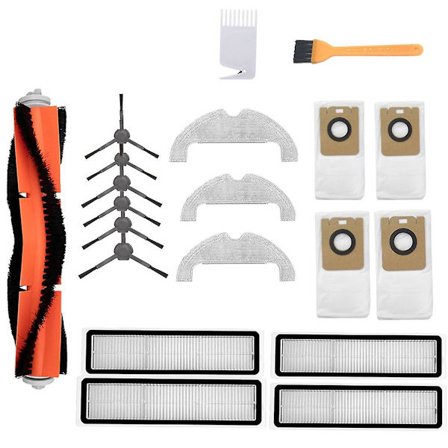 Dammsugartillbehör för Dream Bot Z10 Pro L10 Plus - Huvudborste, Sidoborste, Filter, Dammpåse, Mopp