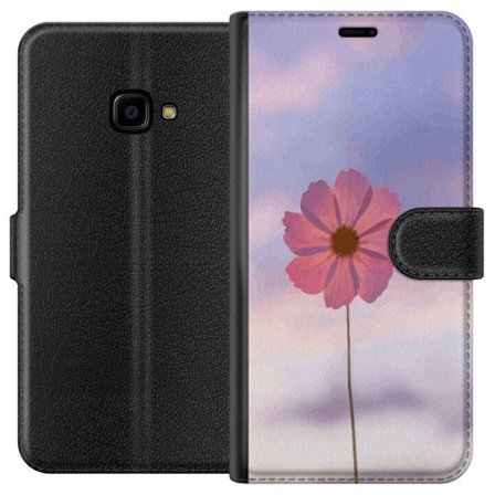 Plånboksfodral till Samsung Galaxy Xcover 4 med Rosa blomma