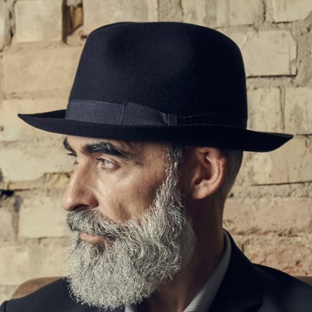 Σκούρο Μπλε Καπέλο Fedora Filippo Moda Raw Edged για άνδρες - Καπέλα fedora