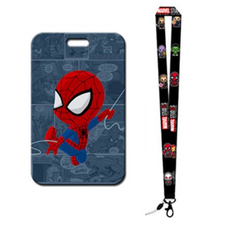 Busskortholder Tegneserie Unik Karakter Utsøkt Fint Håndverk Skolekortholder med Snøretype 1